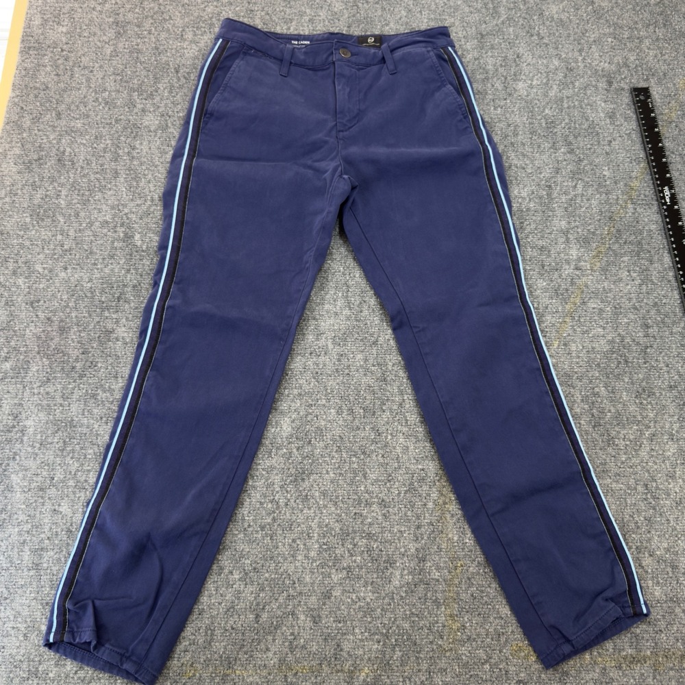 AG Adriano Goldschmied The Caden Tailored Trouser Pants Blue Size 25R